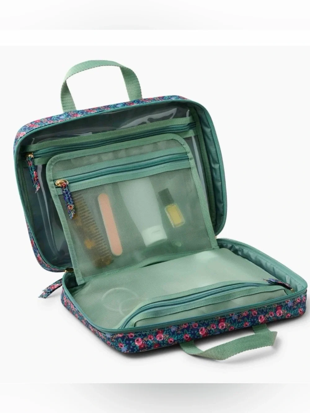 NWT Rifle Paper Co travel cosmetic case in “Rosa”